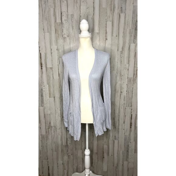 Nine West Women's Blue Long Sleeve Open‎ Front Cardigan Size Small - Picture 2 of 7